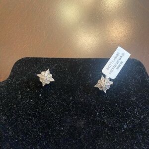 Diamond Cluster Stud Earrings